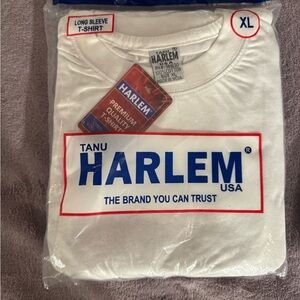 Harlem men’s XL White Long Sleeve T-Shirt